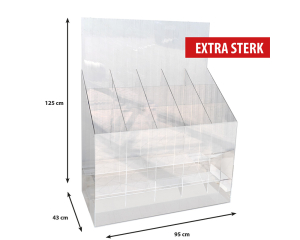 Display kadopapier leeg 125x43x95cm Extra sterk