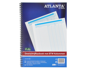 Atlanta A4 Doorschrijfkasboek BTW