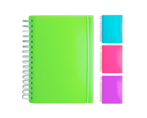 Notitieboek PP A5 spiraal lijn