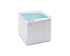 Memokubus met wit papier