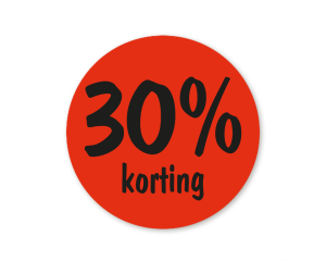 Rol etiketten - 30% korting - 500 stuks
