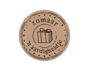 Rol etiketten - Zomaar - Kraft 500 stuks