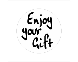 Rol etiketten Enjoy Your Gift - 500 stuks