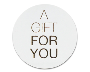 Rol etiketten A Gift For You 500 stuks