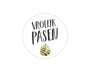 Rol etiketten Vrolijk Pasen 500 stuks