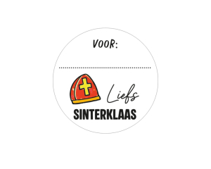 Rol etiketten 500/ Sint doodle