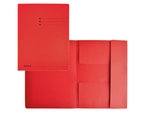 Opbergmap karton rood