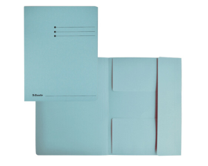 Opbergmap karton blauw