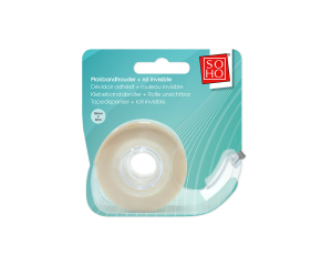 Plakbandhouder+rol onzichtbaar