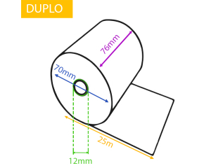 Kassarol duplo Ø70 - L25mmxB76mm