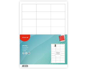 A4 vel etiketten 64mmx33,8mm