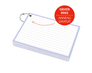 Flashcards A6 50 stuks Pastel Paars 