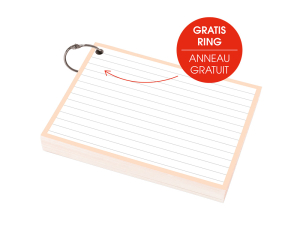 Flashcards A6 50 stuks Pastel Peach