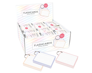 Flashcards Display A7 Pastel 84 stuks