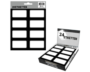 Etiketten A5 zwart