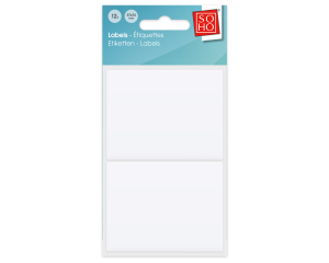 Etiketten wit 57x74mm 12 stuks #14