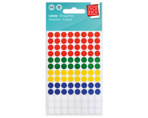 Etiketten kleur Ø8mm 312 stuks #23