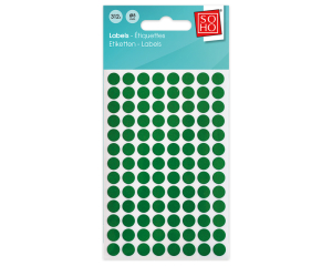 Etiketten groen Ø8mm 312 stuks #19