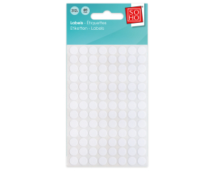Etiketten wit Ø8mm 312 stuks #15