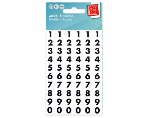 Plakcijfers 0-9 8mm 2 vel #44