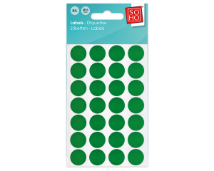 Etiketten groen Ø16mm 84 stuks #20