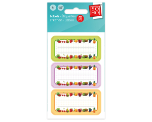 Inmaak etiketten fruit 9 stuks #33
