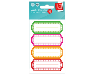 Inmaak etiketten kleur 12 stuks #34