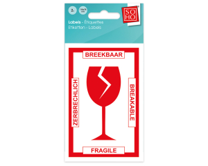 Etiketten Breekbaar 2 stuks #31