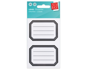 Schooletiket hoekig SOHO Black