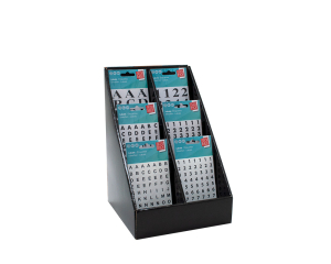 Display Etiketten cijfers/letters 120 stuks