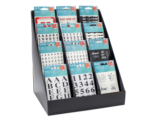 Display Etiketten cijfers/letters/teksten 120 stuks
