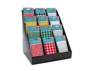 Display etiketten gekleurde rondjes 240 stuks