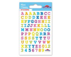 Sticker Gekl. A t/m Z #75