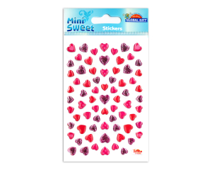 Sticker Hartjes centrum