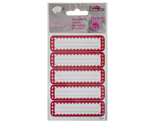 Sticker label rode ruit