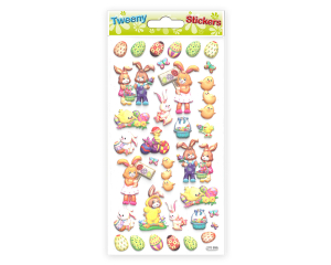 Paasstickers Tweeny hazen