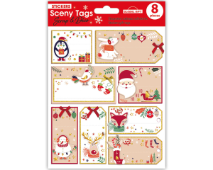 Gifttags Merry X-mas /8
