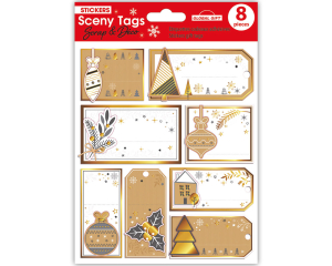 Gifttags Decorated X-mas /8