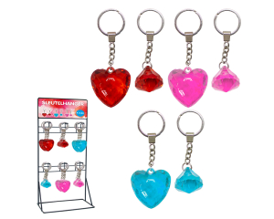 Sleutelhanger Diamond + Hearts