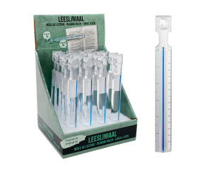 Leesliniaal kunststof 15cm