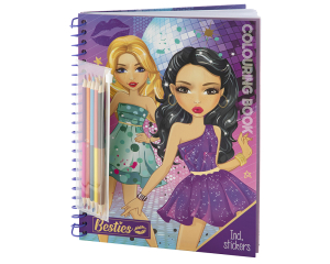 Besties Kleurboek A4 met stickers en kleurpotloden