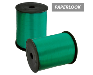 Klos sierlint paperlook groen 1cm breed