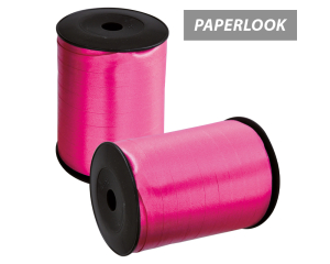 Klos sierlint paperlook cerise 1cm breed