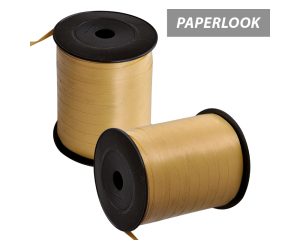 Klos sierlint paperlook goud 1cm breed
