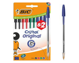 Balpen Bic Cristal ass 10/bls