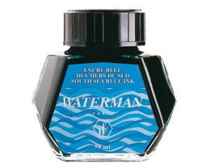 Waterman inktflacons blauw