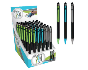 Balpen stylus metallic 3 assorti