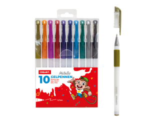 Gelpennen Metallic 10 stuks ALLROUND