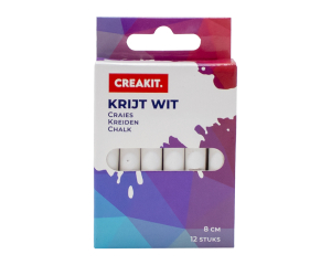 Krijt wit 12 stuks ALLROUND