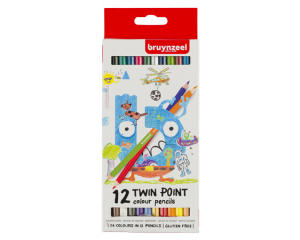 Bruynzeel Kids kleurpotloden twinpoints 12 stuks